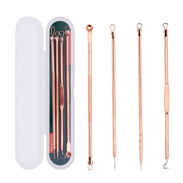 Set de 4 Agujas Dermatológicas Oro Rosa para Acné - Image 3