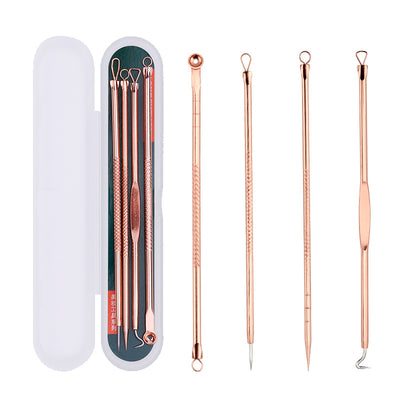 Set de 4 Agujas Dermatológicas Oro Rosa para Acné - Image 3