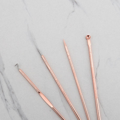Set de 4 Agujas Dermatológicas Oro Rosa para Acné - Image 5