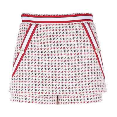Shorts Tweed Estampado a Rayas para Mujer - Image 7