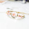 Dried Flower Specimen Preserved Flower Bracelet Couple Gift Rosado peach blossom