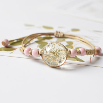 Pulsera de Flores Preservadas - Regalo de Pareja Eterno