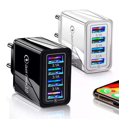 Cargador Rápido 4 Puertos USB con Tecnología Luminosa - Image 25