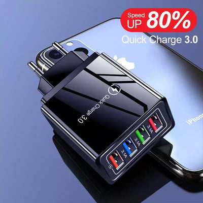 Cargador Rápido 4 Puertos USB con Tecnología Luminosa - Image 9