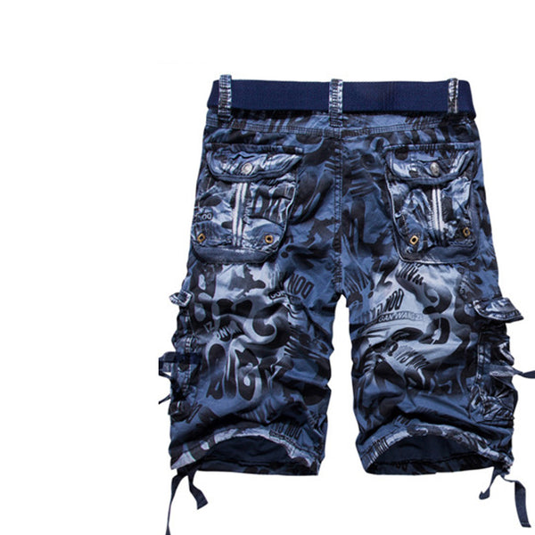 Shorts Camuflaje Retro para Hombre - Estilo Clásico de Cinco Bolsillos