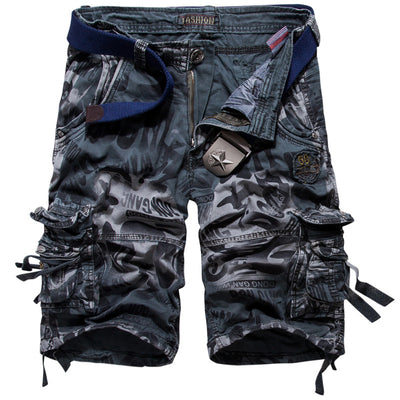 Shorts Camuflaje Retro para Hombre - Estilo Clásico de Cinco Bolsillos - Image 4