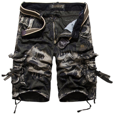 Shorts Camuflaje Retro para Hombre - Estilo Clásico de Cinco Bolsillos - Image 5
