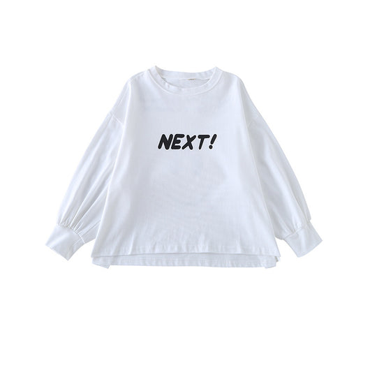 Playera Manga Larga Niña Algodón con Diseño de Letras y Tecnología Transpirable - Image 4