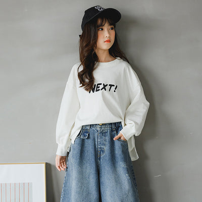 Playera Manga Larga Niña Algodón con Diseño de Letras y Tecnología Transpirable - Image 5
