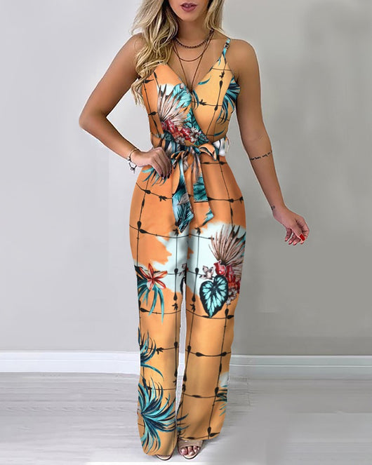 Jumpsuit de Pierna Ancha con Tirantes Ajustables - Image 8