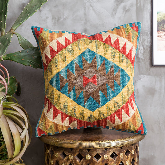 Funda de Cojín Kilim Tejida a Mano - Estilo Étnico Importado de India - Image 42
