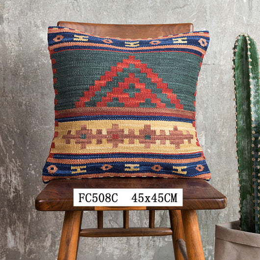 Funda de Cojín Kilim Tejida a Mano - Estilo Étnico Importado de India - Image 13