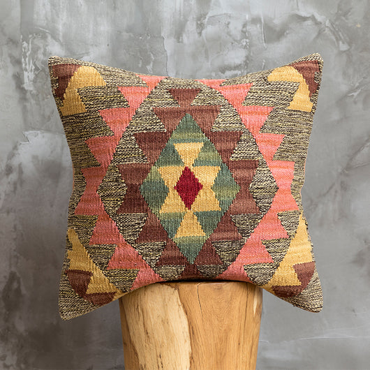Funda de Cojín Kilim Tejida a Mano - Estilo Étnico Importado de India - Image 25