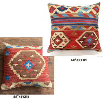 Funda de Cojín Kilim Tejida a Mano - Estilo Étnico Importado de India - Image 30