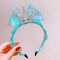 Diadema Infantil Princesa Sirena con Corona de Diamantes y Lazo de Tul Brillante