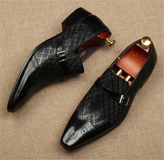 Zapatos de Cuero para Hombre con Hebilla - Transpirables y Profesionales - Image 9