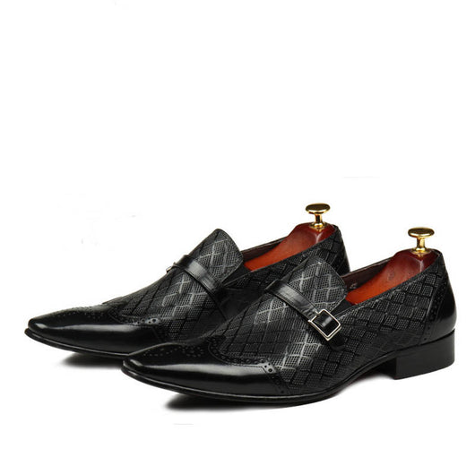 Zapatos de Cuero para Hombre con Hebilla - Transpirables y Profesionales