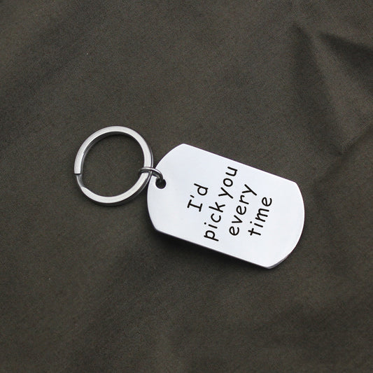 Llavero de Acero Titanio Inoxidable Personalizable - Regalo Navideño Premium - Image 2