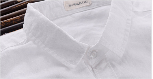 Camisa Larga Slim Fit de Algodón y Lino - Fresca y Versátil para Verano - Image 11