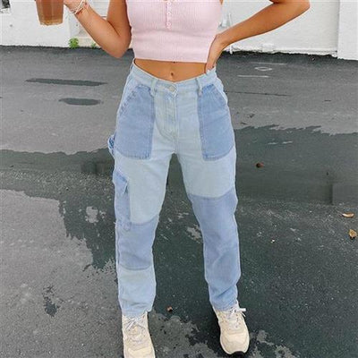 Jeans Slim Fit de Talle Alto con Costuras Decorativas para Mujer - Image 10