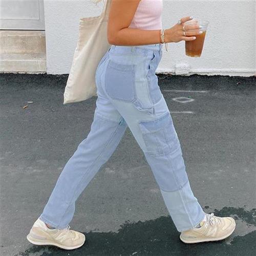 Jeans Slim Fit de Talle Alto con Costuras Decorativas para Mujer - Image 2
