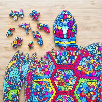Puzzle de Madera para Adultos y Niños con Piezas en Forma de Animales - Regalo Navideño - Image 7