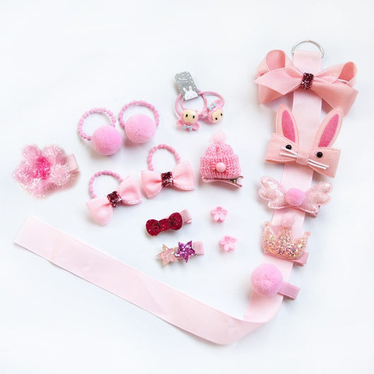 Hebillas y Elásticos Infantiles para el Cabello - Set de Accesorios Decorativos - Image 3