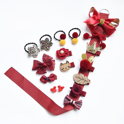 Hebillas y Elásticos Infantiles para el Cabello - Set de Accesorios Decorativos