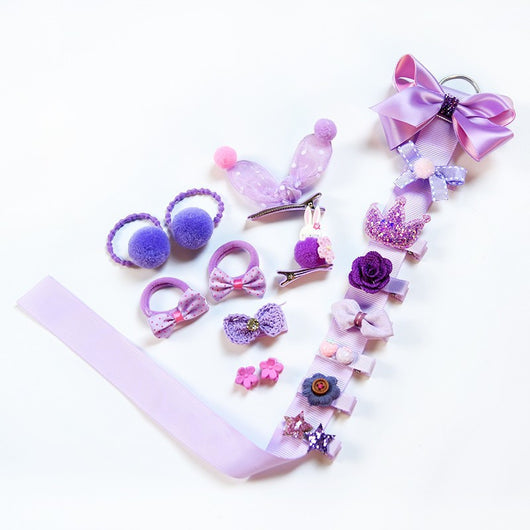 Hebillas y Elásticos Infantiles para el Cabello - Set de Accesorios Decorativos - Image 6