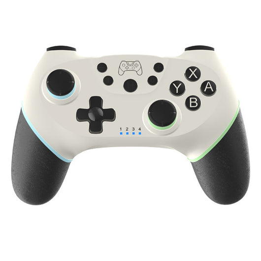 Dark gray wireless Bluetooth gamepad with red accents, dual analog sticks, D-pad, and action buttons for gaming. - Image 6