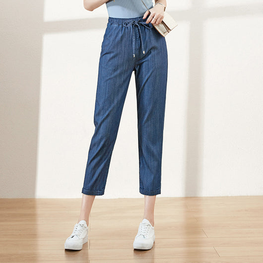 Pantalones Tencel Holgados para Mujer - Corte Recto Verano Ligero - Image 10