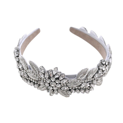 Diadema Elegante con Cristales de Diamante y Banda Ancha Versátil - Image 2