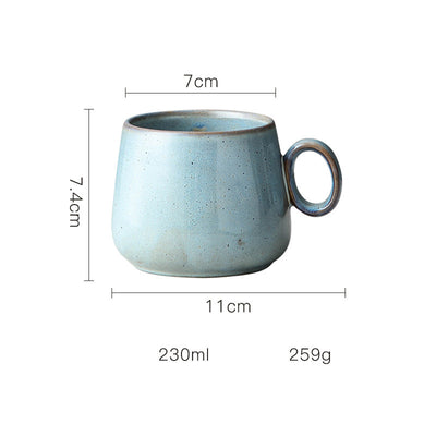 Taza de Cerámica Retro Estilo Japonés - Personalizable - Image 3