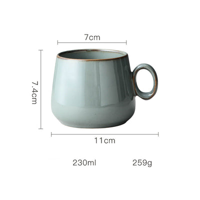 Taza de Cerámica Retro Estilo Japonés - Personalizable - Image 5