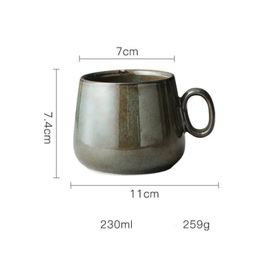 Taza de Cerámica Retro Estilo Japonés - Personalizable - Image 4