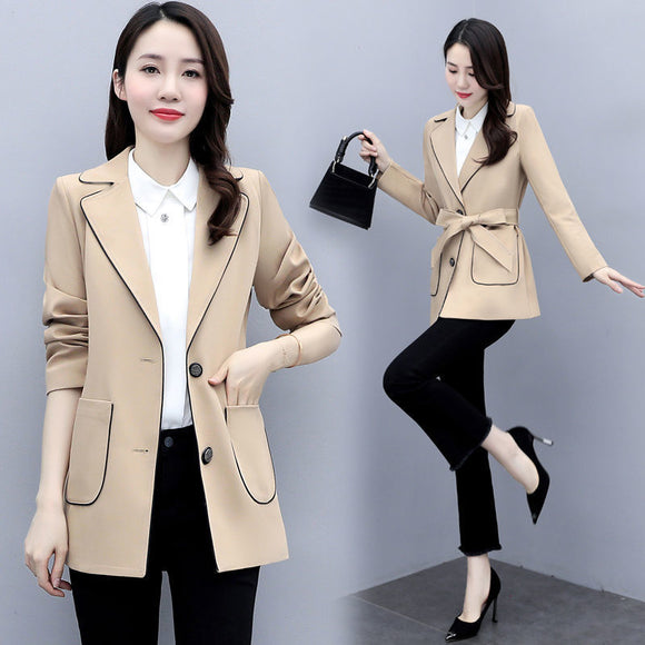 Chaqueta Cortavientos Slim Elegante para Mujer - Primavera Versátil