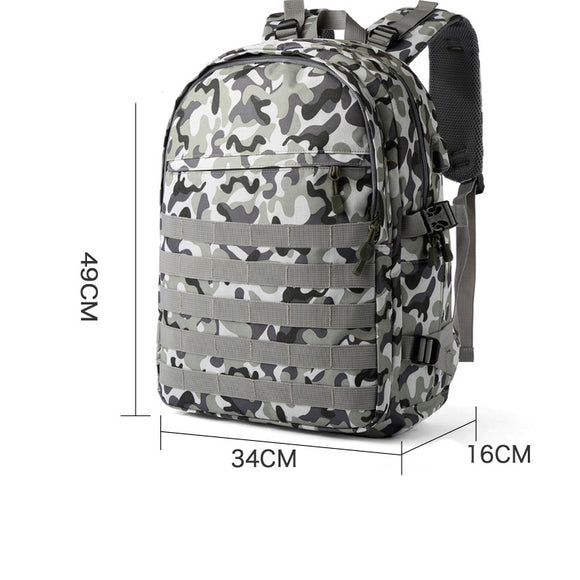 Mochila Gamer PUBG Nivel 3 con Compartimento de Cremallera