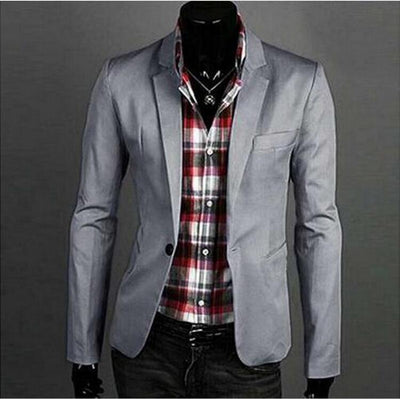 Traje Casual de Un Botón para Hombre - Elegancia Moderna - Image 9