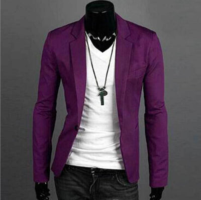 Traje Casual de Un Botón para Hombre - Elegancia Moderna - Image 10
