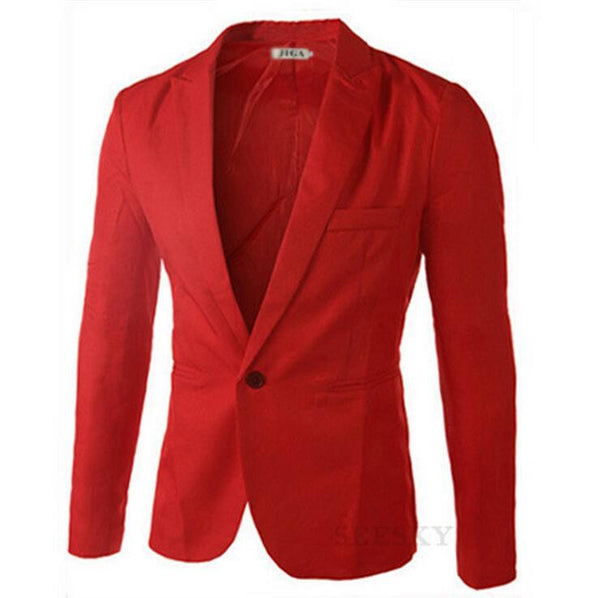 Traje Casual de Un Botón para Hombre - Elegancia Moderna