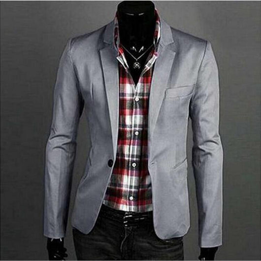Traje Casual de Un Botón para Hombre - Elegancia Moderna - Image 5