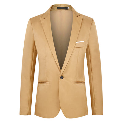 Blazer Coreano Slim Fit de Un Botón para Hombre - Image 10