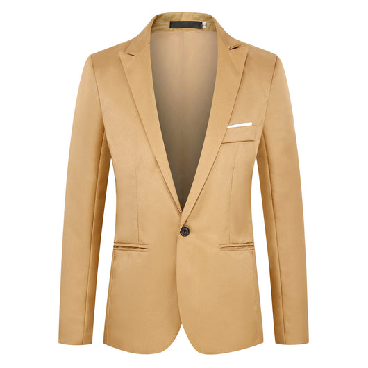 Blazer Coreano Slim Fit de Un Botón para Hombre - Image 10