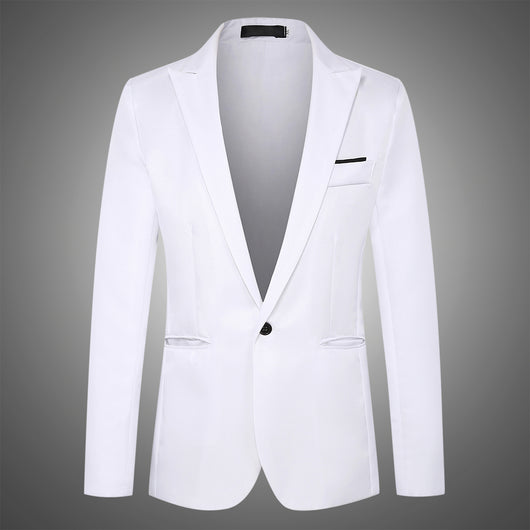 Blazer Coreano Slim Fit de Un Botón para Hombre - Image 8