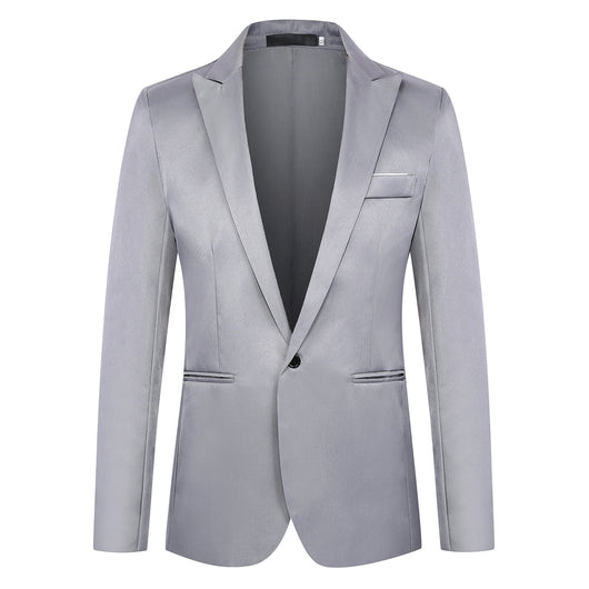 Blazer Coreano Slim Fit de Un Botón para Hombre - Image 12