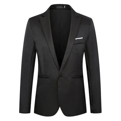 Blazer Coreano Slim Fit de Un Botón para Hombre - Image 11