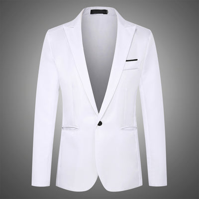 Blazer Coreano Slim Fit de Un Botón para Hombre - Image 2