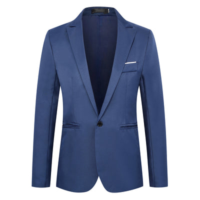 Blazer Coreano Slim Fit de Un Botón para Hombre - Image 5