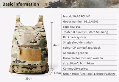 Mochila Táctica Camuflaje Impermeable Ligera de Secado Rápido - Image 6