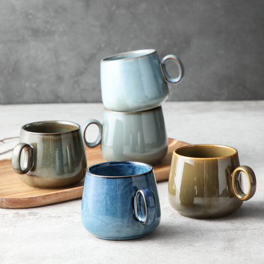 Taza de Cerámica Retro Estilo Japonés - Personalizable